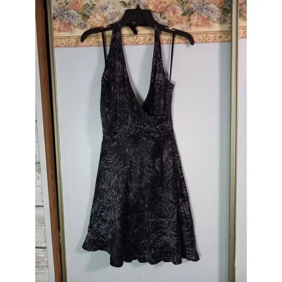 jonathan martin | Dresses | Jonathan Martin Studio 6 Black Halter Silk Mini  Classic Occasion Dress | Poshmark